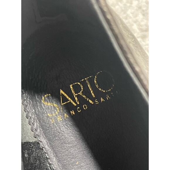 Franco Sarto Kieran Ankle Boots Womens 8.5 M EU 38.5 Leather Metallic MSRP$90 - Picture 8 of 11